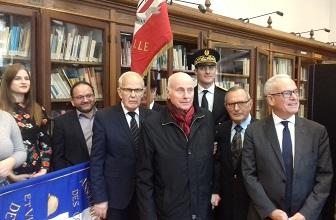 Mémoire - Paul-François Schira a présidé la cérémonie de remise du drapeau des combattants et victimes de guerre de l’audiovisuel à l’ESJ de Lille
