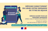 Ouverture d'un service de demande en ligne des titres de séjour pour les étudiants étrangers en France