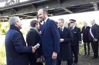 Transport fluvial - Le Premier ministre, Édouard Philippe, confirme lors de son déplacement dans le Nord l’engagement de l’État sur le canal Seine-Nord Europe