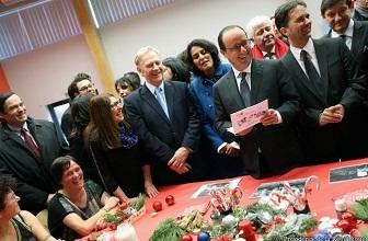 Visite du Président de la République à Lens le 16 décembre 2014