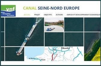 Canal Seine-Nord Europe - Lancement du site internet dédié