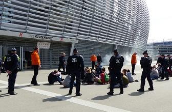 Sécurité civile - Exercice NRBCE de grande ampleur au stade Pierre-Mauroy de Villeneuve d'Ascq dans le cadre de l'Euro 2016