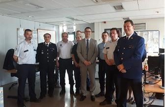 Coopération transfrontalière - Jean-Christophe Bouvier au centre de coopération policière et douanière de Tournai