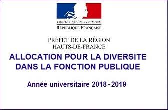 Allocation pour la diversité dans la fonction publique 2018-2019