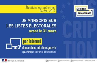 Citoyenneté - Inscription sur les listes électorales pour les élections européennes 2019 jusqu’au 31 mars