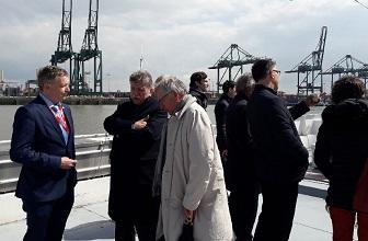Coopération interportuaire - Le préfet de région, accompagné d'une délégation de l'Axe Nord, en visite au port d'Anvers