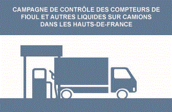 Énergie - Campagne de contrôle des compteurs de fioul et autres liquides sur camions dans les Hauts-de-France
