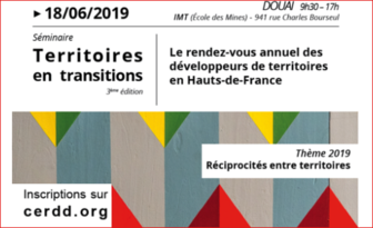 Séminaire « Territoires en Transitions » le 18 juin prochain à Douai