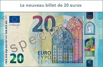 Nouveau billet de 20 euros - Mise en circulation le 25 novembre 2015