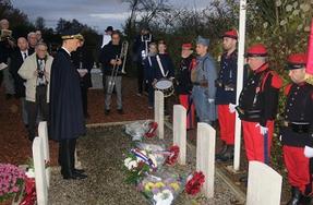 100e anniversaire de l'armistice de 1918 et hommage aux morts pour la France à Avesnes-sur-Helpe