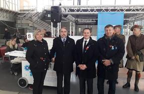 Appel au don du Bleuet de France - Opération pour la paix en gare de Lille Europe le 3 novembre 2018
