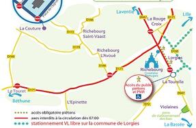 Centenaire de la Bataille de la Lys - Restrictions de circulation lundi 9 avril 2018