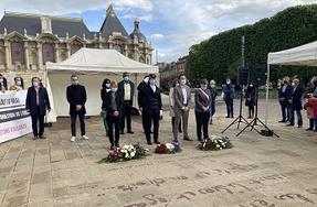 Cérémonie commémorative de l’abolition de l’esclavage, à Lille, le 10 mai 2021 