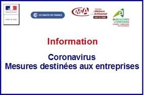 Coronavirus - Mesures destinées aux entreprises