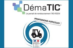DémaTIC, le portail de remboursement TIC-TICGN des professions agricoles