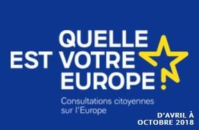 Europe - Participez aux consultations citoyennes sur l'Europe lancées par le Gouvernement 