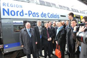 Modernisation de l’axe ferroviaire Calais-Dunkerque : le préfet a participé au voyage inaugural