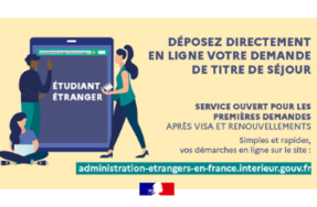 Ouverture d'un service de demande en ligne des titres de séjour pour les étudiants étrangers