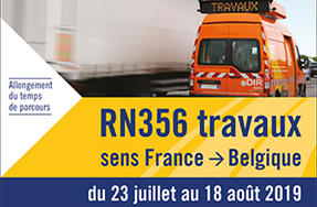 Rénovation de la RN356 dans le sens France-Belgique