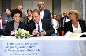 Politique de la ville - Signature du premier protocole de préfiguration dans le département du Nord sur le territoire de la communauté d’agglomération de Valenciennes Métropole