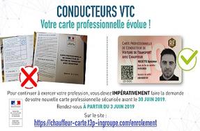 Transports - Lancement de la campagne de sécurisation des cartes professionnelles de conducteurs VTC