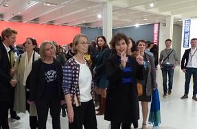 Visite de Françoise Nyssen, ministre de la Culture au festival Séries Manias Lille Hauts-de-France