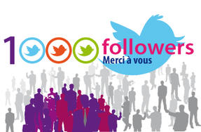 Vous êtes de plus en plus nombreux à nous suivre sur les réseaux sociaux ! 1 000 mercis à nos 1 000 followers ! 