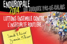 Affiche du relais motards sur l'Enduropale 2014