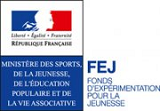 Logo du ministère et du FEJ