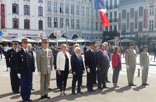 Commémoration du 79e anniversaire de l’appel du 18 juin 1940 du général de Gaulle à Lille