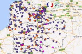 Cartographie interactive des projets soutenus par le plan France relance dans le Nord
