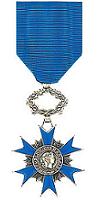 Médaille de chevalier de l'Ordre national du Mérite