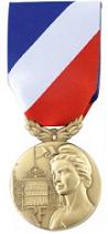 Photographie de la médaille de la sécurité intérieure niveau bronze