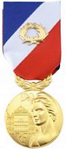 Photographie de la médaille de la sécurité intérieure niveau or