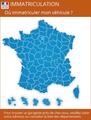 Carte de France des professionnels de l'automobile agréés SIV