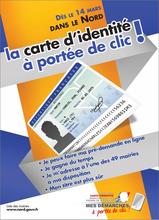 Affiche "La carte d'identité à portée de clic !" dans le Nord