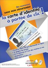 Flyer recto national "La carte identité à portée de clic !"
