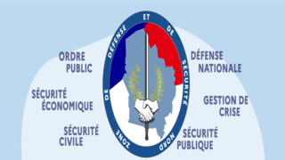 Illustration représentant le logo de la zone de défense et de sécurité Nord, accompagné d'un nuage de mots