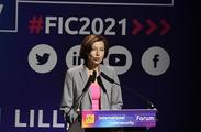 Déplacement de Florence Parly au FIC 2021 - credit min défense