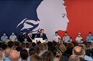Le Président de la République Emmanuel Macron clôture le Beauvau de la Sécurité
